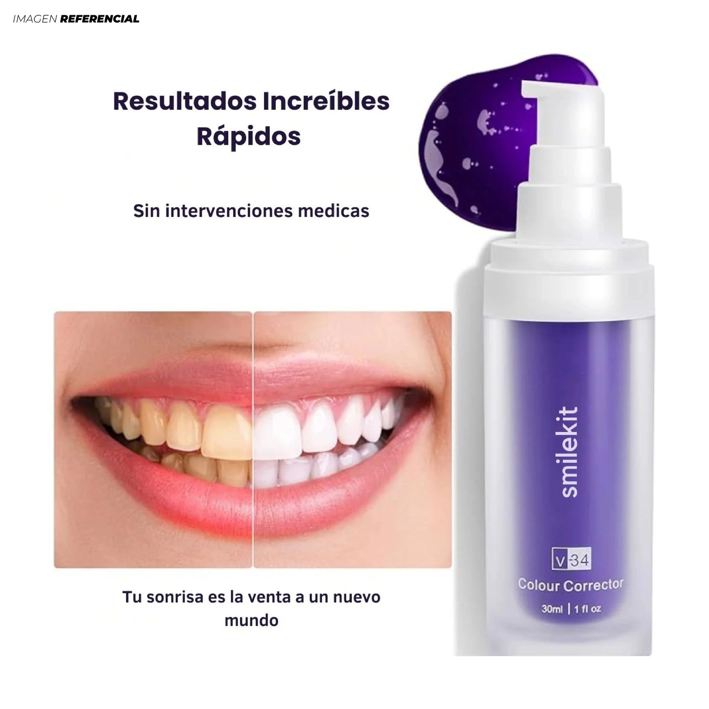 Espuma blanqueadora dental HISMILE V34