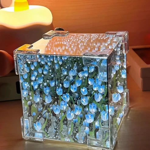 Cubo de tulipanes LED  🌷 💖